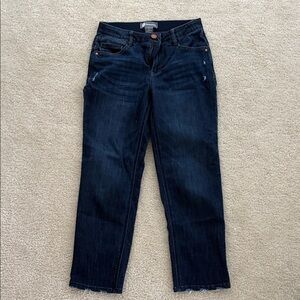 Democracy Women's Deep Indigo Straight Leg Jeans